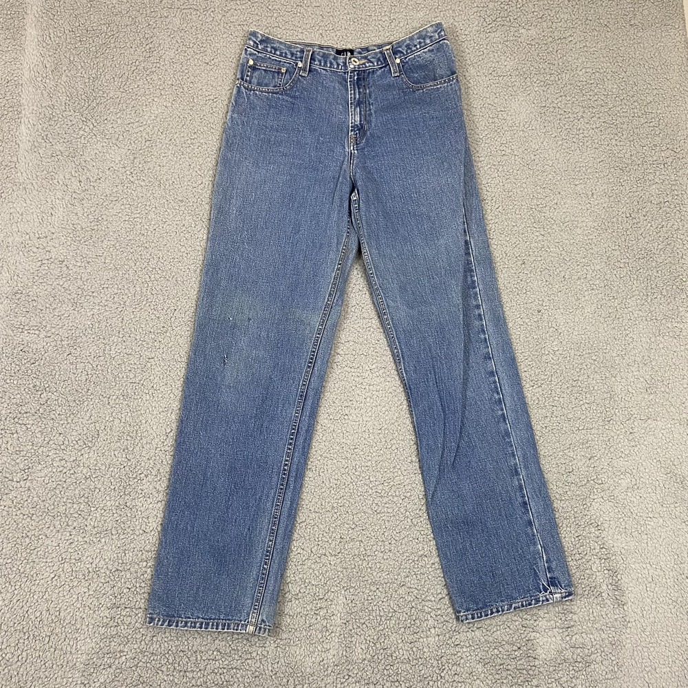 Gap Denim Size 16 Regular Straight Jeans 100% Cotton Denim